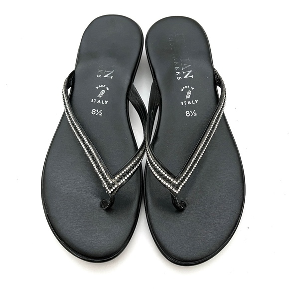 Italian Shoemakers Minley Embellished Flip-Flop Sandals - Picture 1 of 8